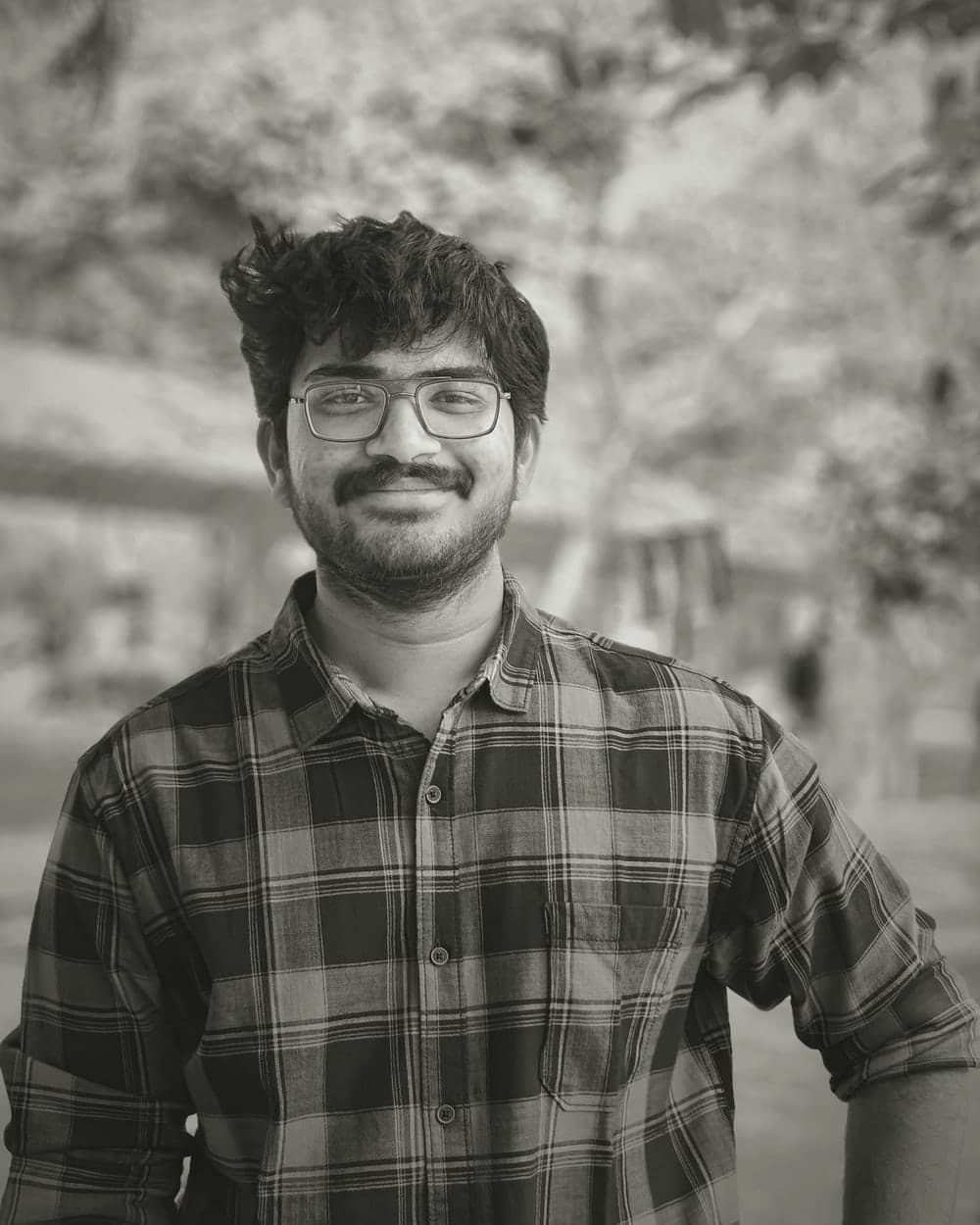 Lohithnath Reddy, photographed outdoors on the VIT Vellore campus.